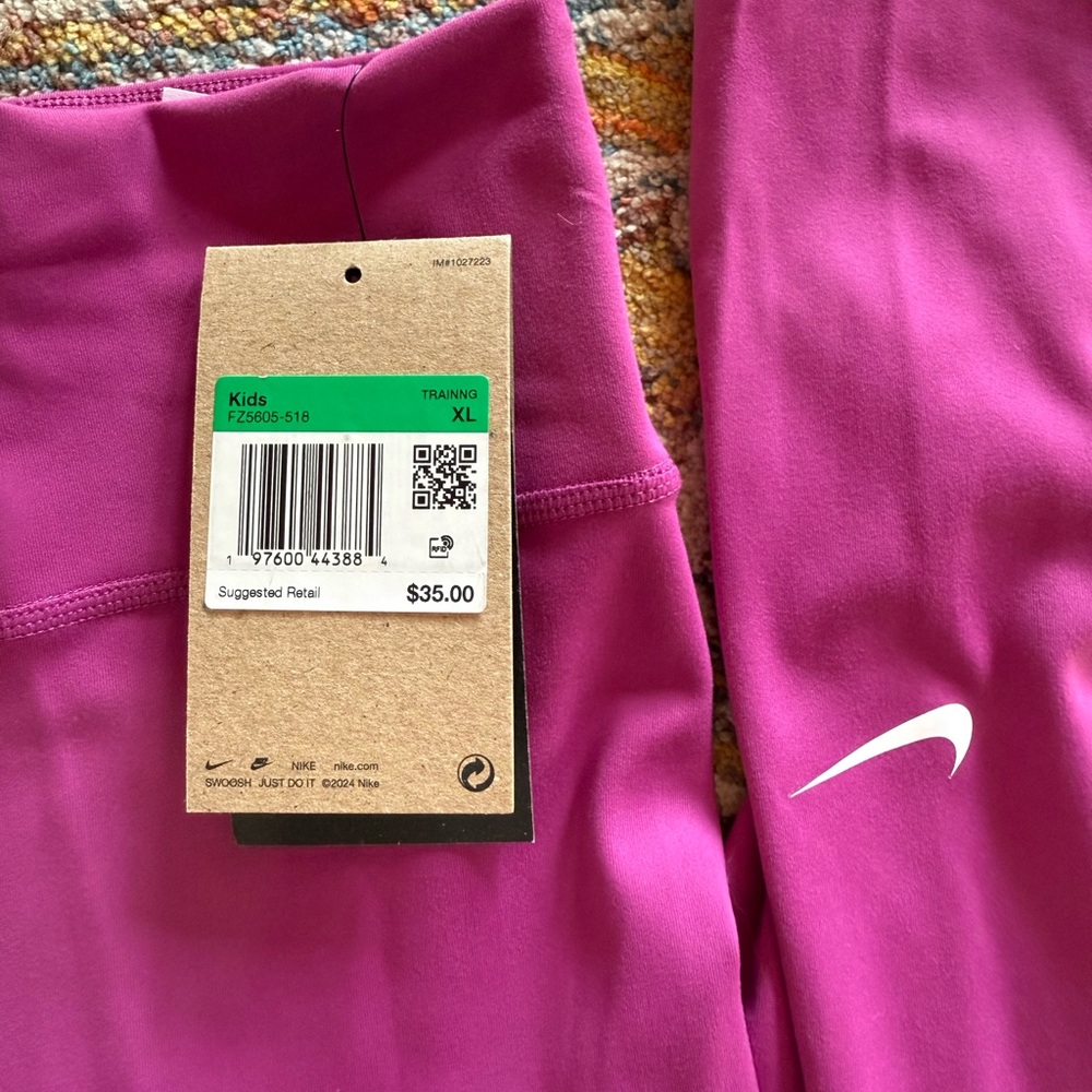 NWT Nike Girls' Dri-FIT One Leggings XL - Picture 3 of 6